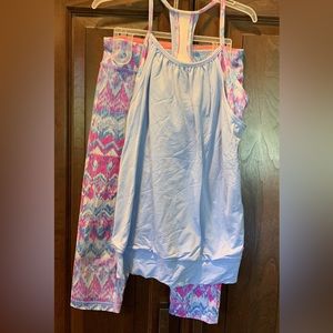 Ivivva two piece Capri and tank set. Size 12
